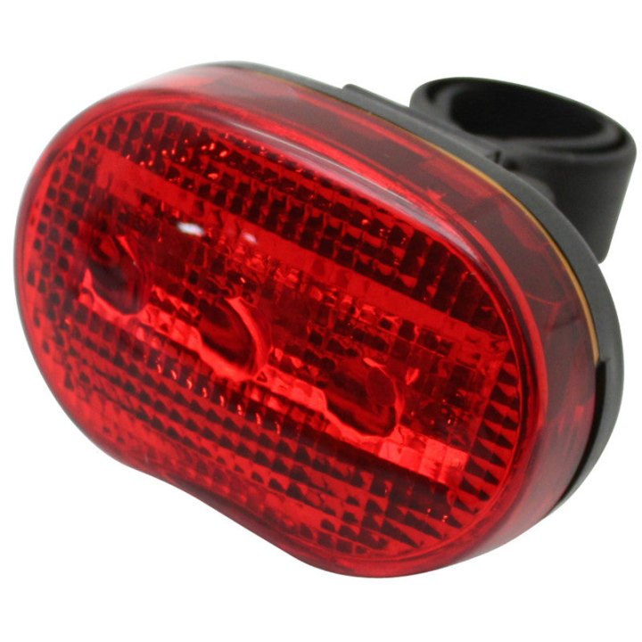 Éclairage Vélo A Pile Arrière Sur Tige De Selle Arrière Marwi 404 A Leds Noir Livre Avec 2 Piles Aaa
