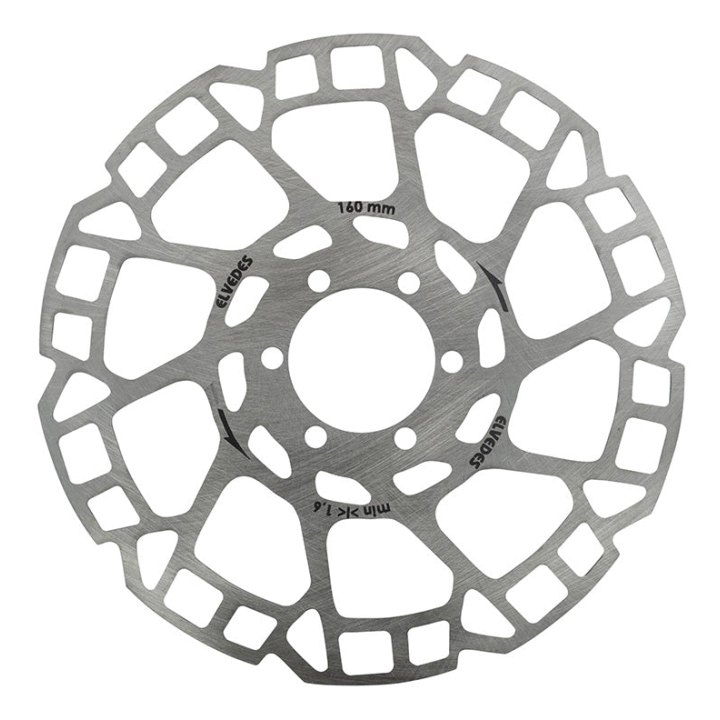 Disque De Frein Route - VTT 6 Trous Elvedes 160 mm Argent -Épaisseur 1.8 mm-