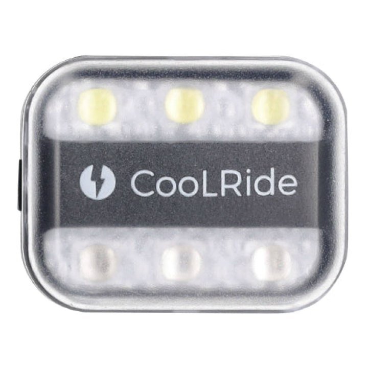 Éclairage Vélo Coolride Usb Arrière Clip Sur Tige De Selle Et Adaptateur Pour Fixation Sac A Dos 6 LED