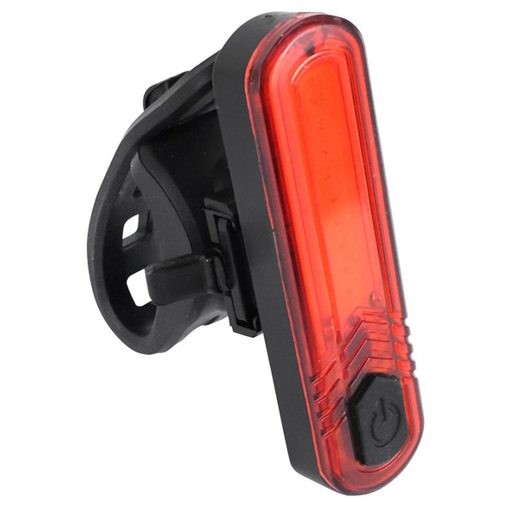 Éclairage Vélo Usb Arrière Sur Tige De Selle P2R Bar Noir 30 Lumen (Fonctions Fixe, Sos Et Clignotant) - Non Homologué -