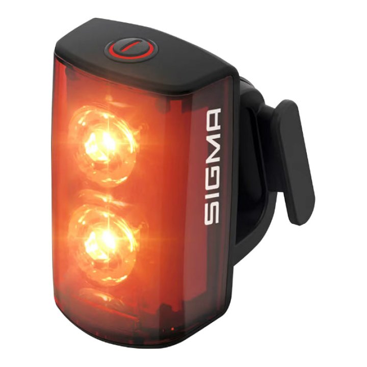 Éclairage Vélo Usb Arrière Sur Tige De Selle Sigma Buster Rl 80 (Autonomie Varie Entre 2.5H-Jusqu'A 12H Mode Flash) Noir - Visible 1500M