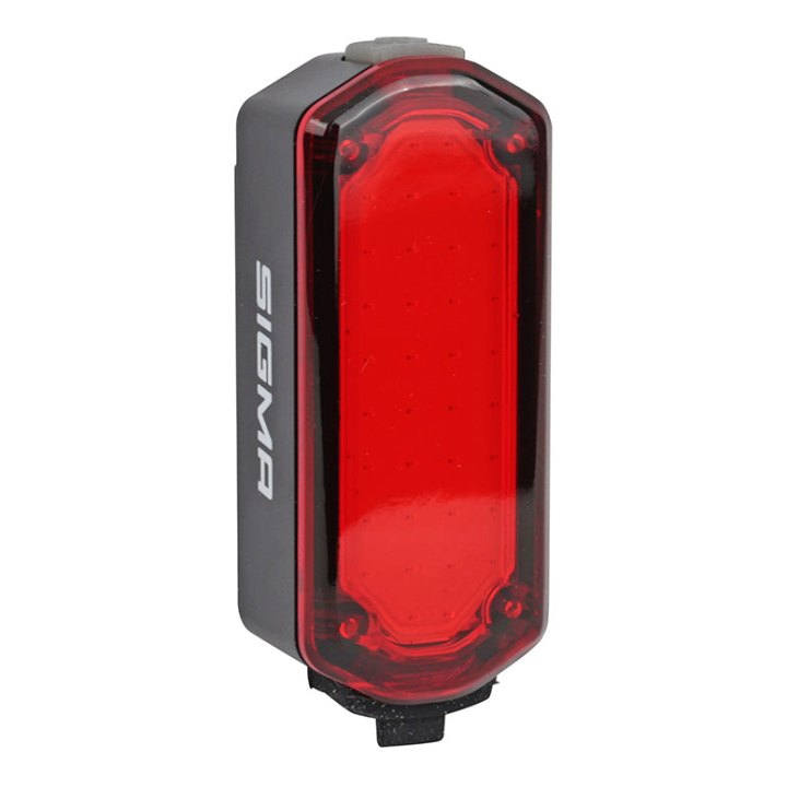 Éclairage Vélo Usb Arrière Sur Tige De Selle-Rail De Selle-Clip Sur Sac Sigma Nyte Clip (Éclairage Continu Et Clignotant - Autonomie 10H En Eco) Noir