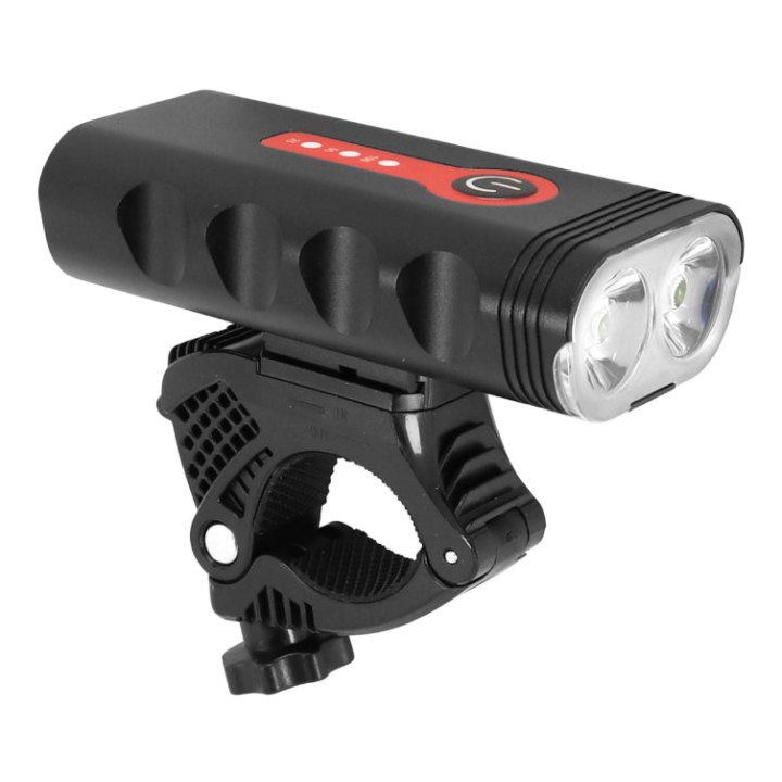 Éclairage Vélo Usb Avant Lg-Pl1000 Sur Cintre P2R 1000 Lumen 4 Modes (Autonomie 3H-6H) Noir