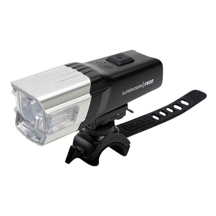 Éclairage Vélo Usb Avant Sur Cintre Zefal Supervision F800 Lumen Noir