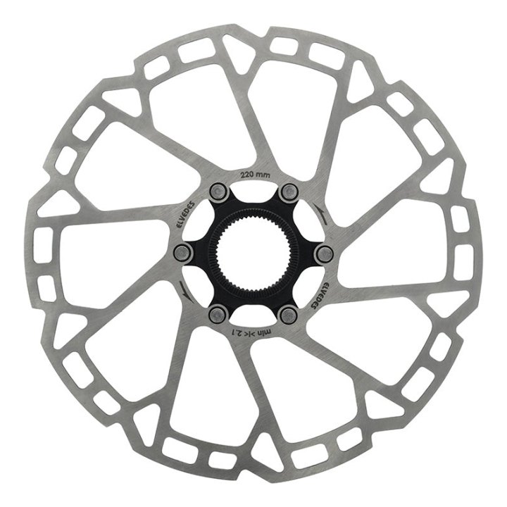 Disque De Frein VTT Centerlock Elvedes 220 mm Argent -Épaisseur 2.3 mm-