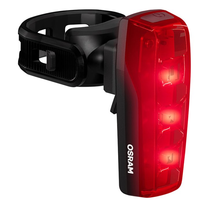 Éclairage Vélo Usb Arrière Sur Tige De Selle Osram Race Noir Fonction Éclairage Automatique-Feu Stop (Autonomie Jusqu'A13H) (Arrière) -Homologation Stvzo
