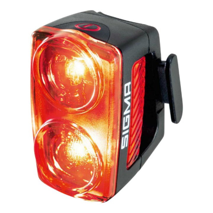 Éclairage Vélo Usb Arrière Sur Tige De Selle Sigma Buster Rl 150 (Éclairage Continu - Autonomie 20H) Noir - Visible 2000M