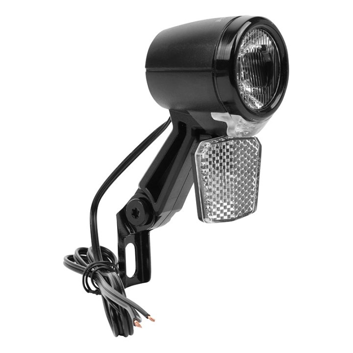 Éclairage Vélo VAE - E-Bike Avant Sur Fourche Marwi Pulse 40 E-Bike 6-48V 40Lux Noir (Vendu A L'Unite Sur Carte) -Homologation Stvzo