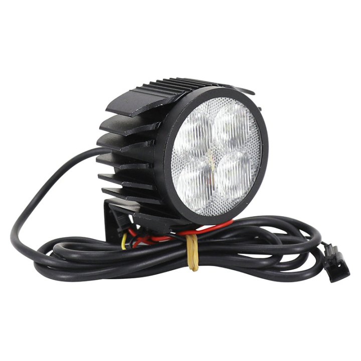 Éclairage-Phare Pour Trottinette Fc1 A LED Compatible Smartgyro-Kugoo Avec Klaxon Intégré Noir