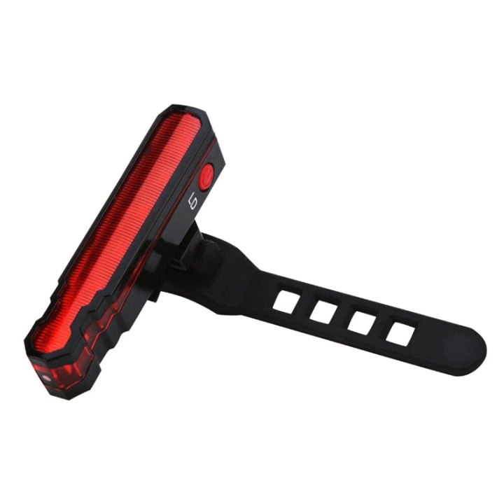Éclairage Vélo - Trottinette Usb Arrière Sur Tige De Selle LED Avec Laser 150 Lux Pour Delimiter Une Bande Au Sol (Offre Spéciale)