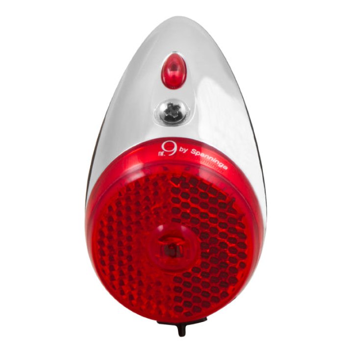 Éclairage Vélo A Dynamo Arrière 6V Sur Garde-Boue Spanninga Nine Classic Safe Stop (Vendu A L'Unite En Vrac Pour Montage Atelier)