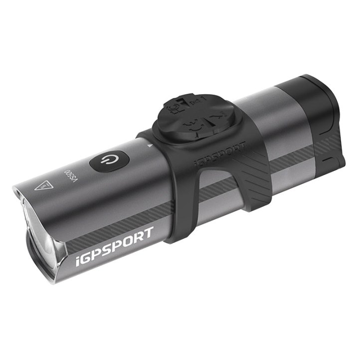 Éclairage Vélo Avant Intelligent Igpsport Vs500 Lumen Alu LED Rechargeable Usb (Visible 100M) - Bluetooth - Se Fixe Sur Le Support M83 Livre Avec (Câble Non Inclus)