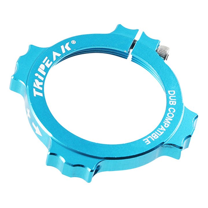 Écrou-Bague Réglage Pré-Contrainte Pédalier Tripeak Pour Sram Dub Bleu Clair
