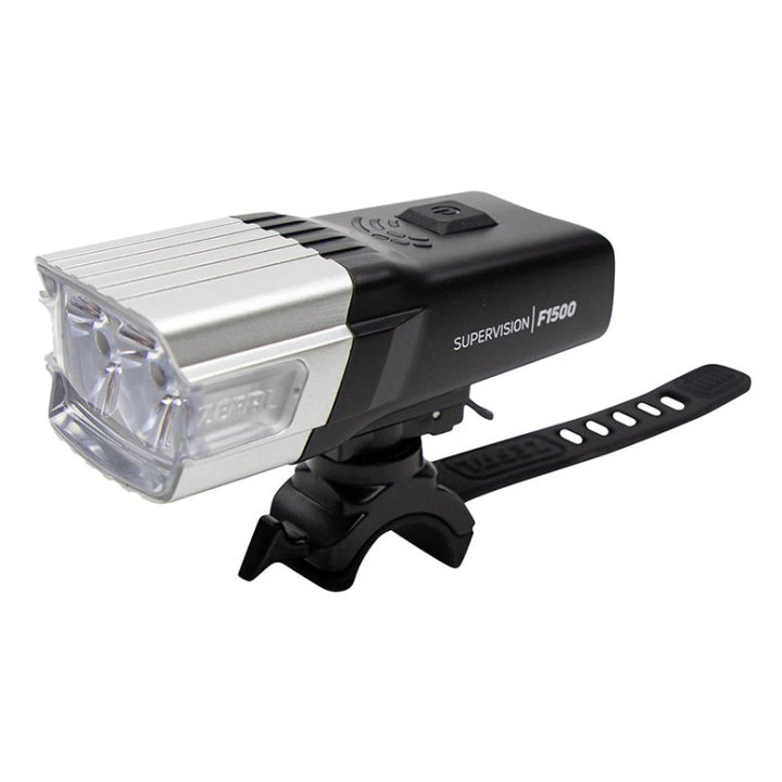 Éclairage Vélo Usb Avant Sur Cintre Zefal Supervision F1500 Lumen Noir