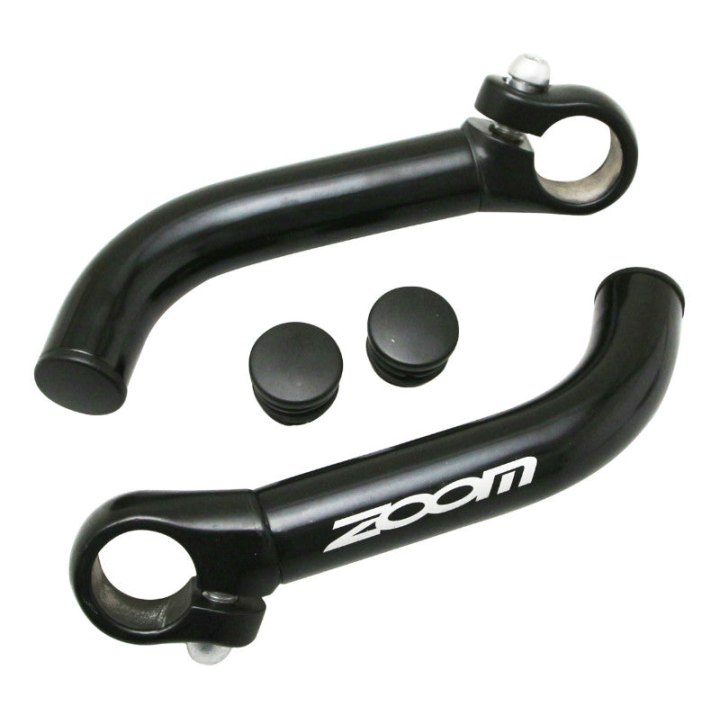 Embout De Cintre Zoom Noir Alu L 87 mm (Paire)