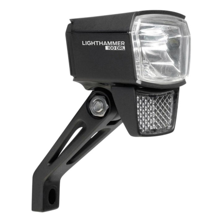 Éclairage Vélo VAE - E-Bike Avant Sur Fourche Trelock Ls890 6-12V 100 Lux Noir - Pour Voir A 100M Et Visible A 5Kms