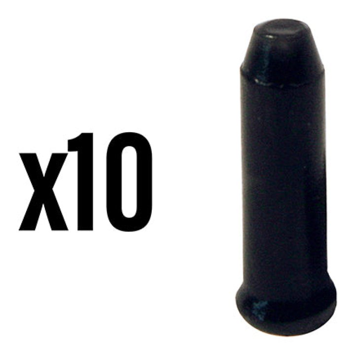 Embout De Câble Dérailleur-Frein Elvedes 2,3 mm Alu Noir (Vendu Par 10)