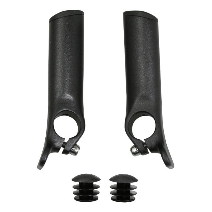 Embout De Cintre Newton Avec Repose Main Noir Mat (Paire)