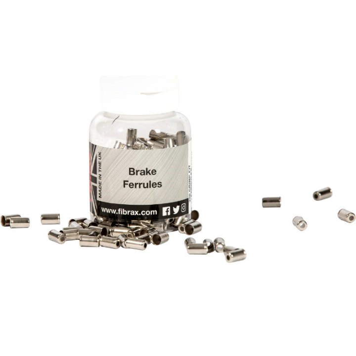 Embout De Gaine Frein 5 mm - Long 11 mm Métal (Boite De 200) -Fibrax-