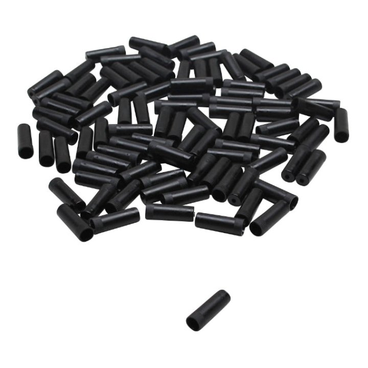 Embout De Gaine 5 mm Plastique Noir (Boite De 100)
