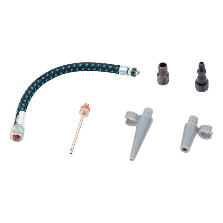 Embout De Gonflage Zefal Universel (Assortiment Embouts-Aiguille-Adaptateur-Flexible) (Kit 6 Pieces)