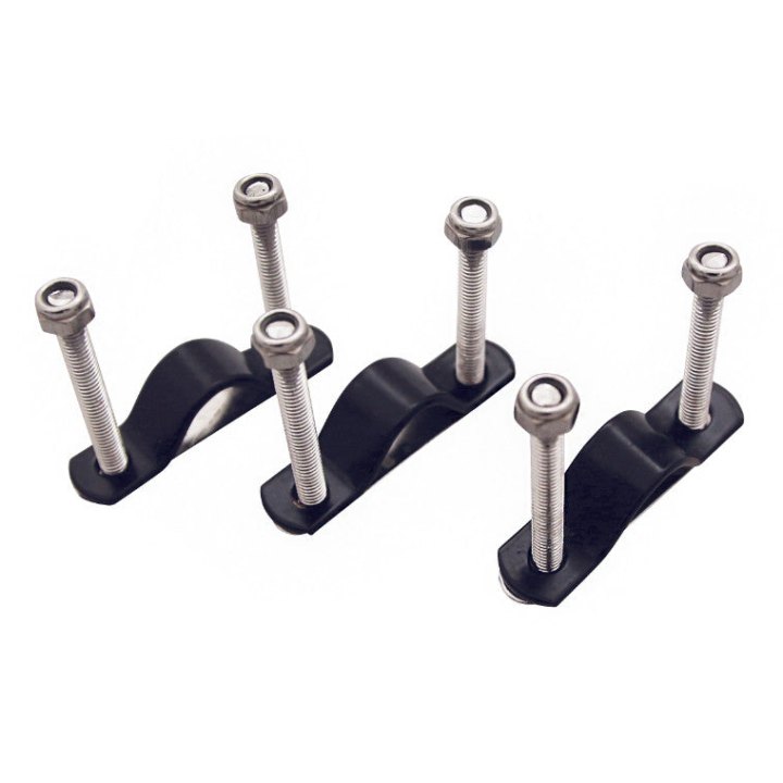 Fixation Caisse-Panier Osier Arrière Basil (Kit De 3)