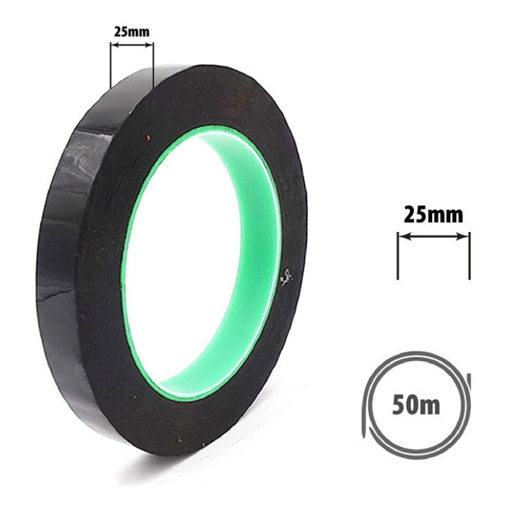 Fond de jante Tubeless velos 25mm x 50m