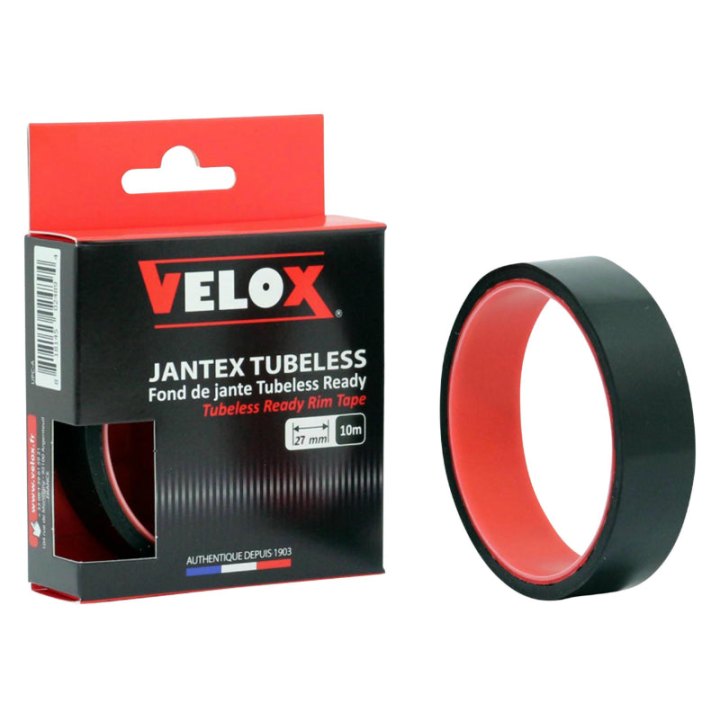 Fond De Jante Atelier Adhesif Conversion VTT Tubetype En Tubeless Velox 27 mm Roue Largeur 25-27C (Rouleau 10M)