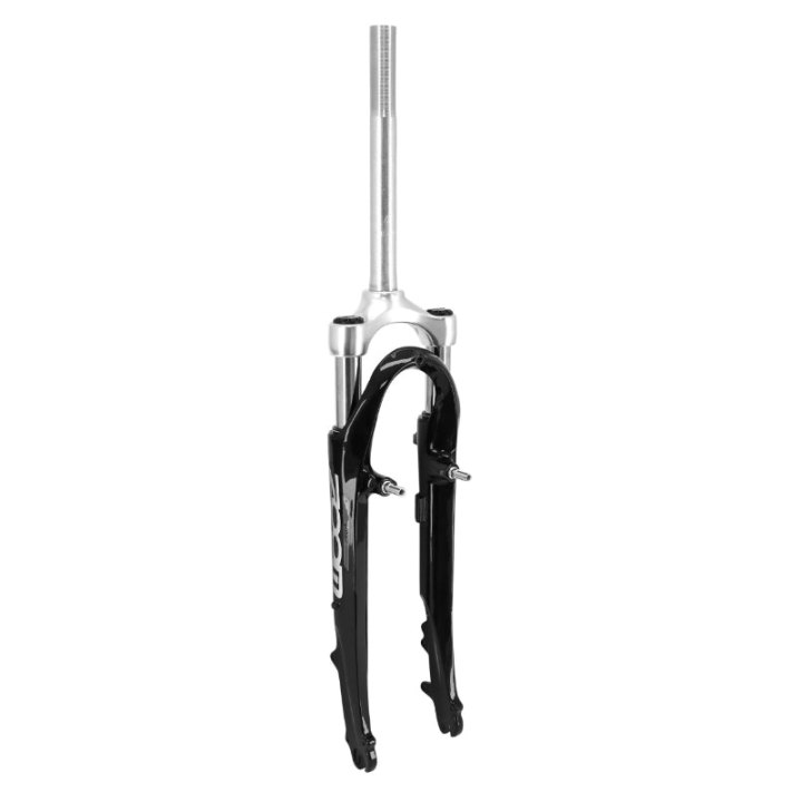 Fourche VTC 28 " Zoom Alu Ressort Noir Deb. 45 mm Pivot (200-60) Filete 1"-25,4 - 22,2 Intérieur Compatible V-Brake-Disque