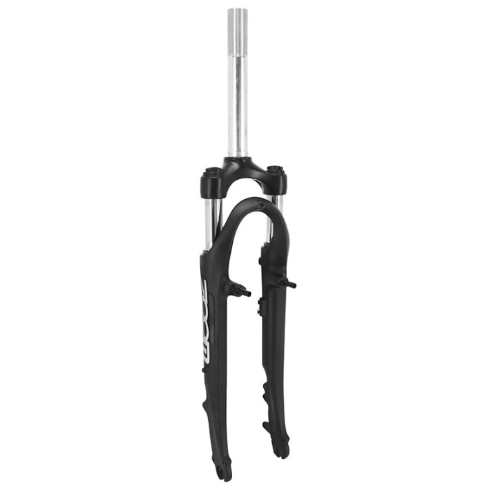 Fourche VTC 28 " Zoom Swift Alu Ressort-Elastomere Noir Deb. 45 mm Pivot (200-60 mm) Filete 1"1-8-28,6 Extérieur Compatible Frein A Disque-V-Brake Avec Fixation Pour Porte Bagage