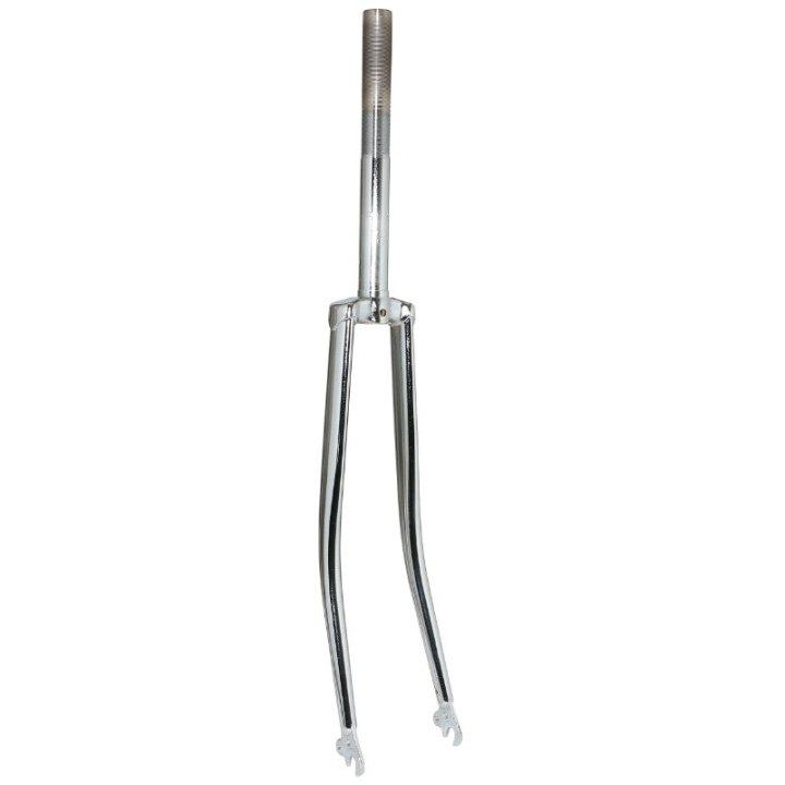 Fourche City 700C Rigide Demi-Course Acier Chrome Cintre Pivot (240-120 mm) Filete 1"-22,2 Intérieur