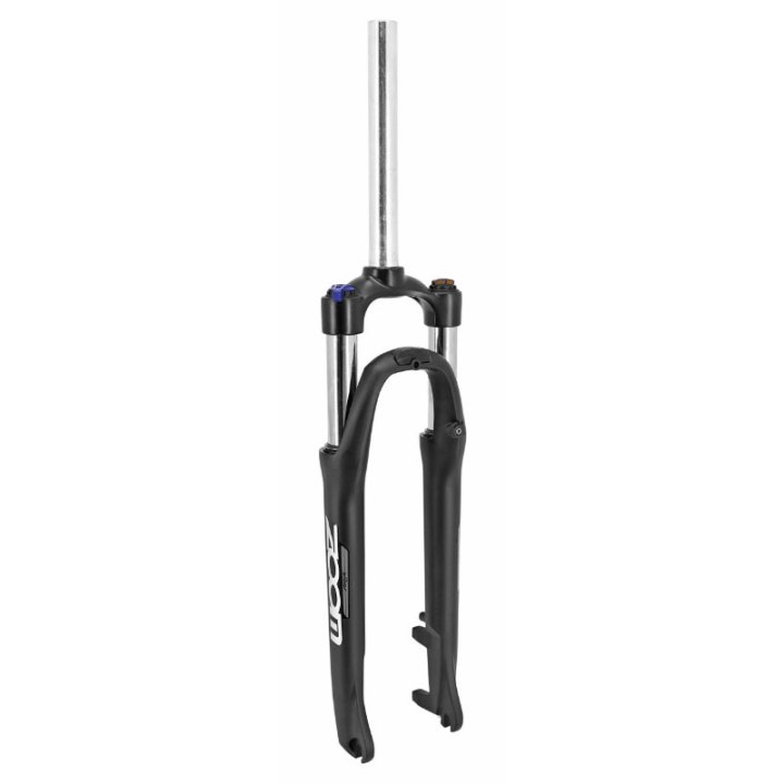 Fourche VTC 28 " 700X35 Zoom 187D Alu Ressort Noir Mat Deb. 65 mm Réglable Pivot Lisse 1"1-8-28,6 Extérieur Compatible Disque Avec Fixation Pour Garde Boue Leader Fox Pour Blocage Rapide