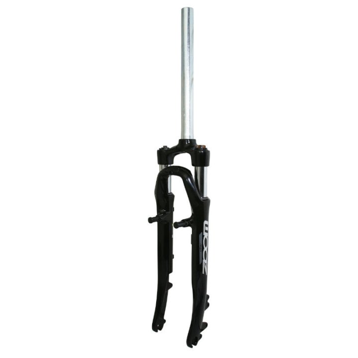 Fourche VTC 28 " 700X35 Zoom 730 Alu Ressort Noir Deb. 50 mm Pivot Lisse 1"1-8-28,6 Extérieur Compatible V-Brake-Disque