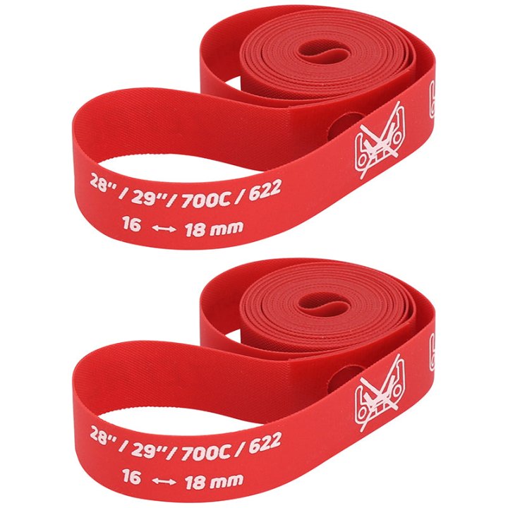Fond De Jante Zefal Roue 700C Haute Pression En 16 mm Rouge (Vendu A La Paire)