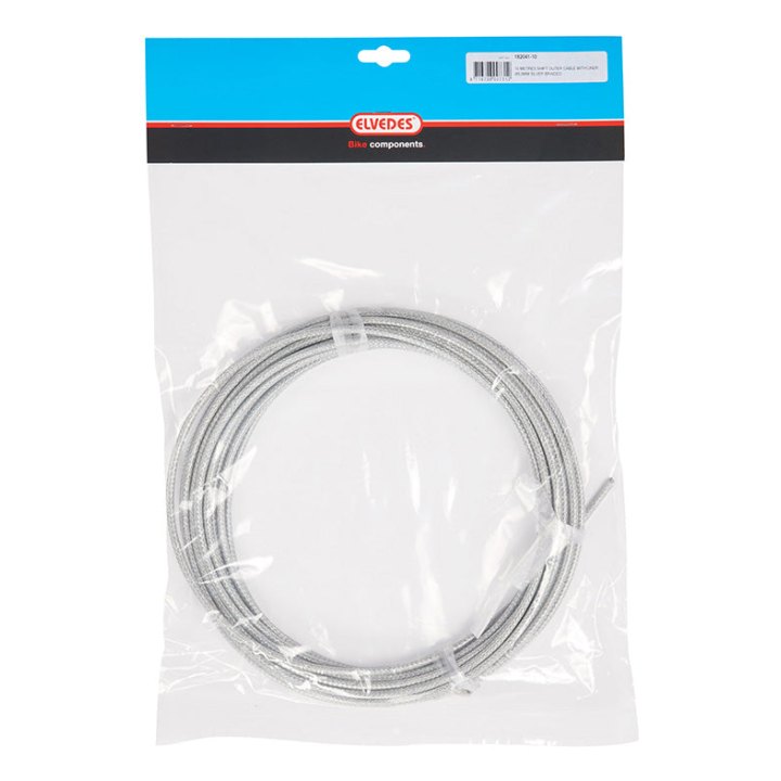 Gaine De Dérailleur Elvedes Gris Colori Kevlar 4,9 mm (Rouleau De 10M) Avec Liner Anti-Friction