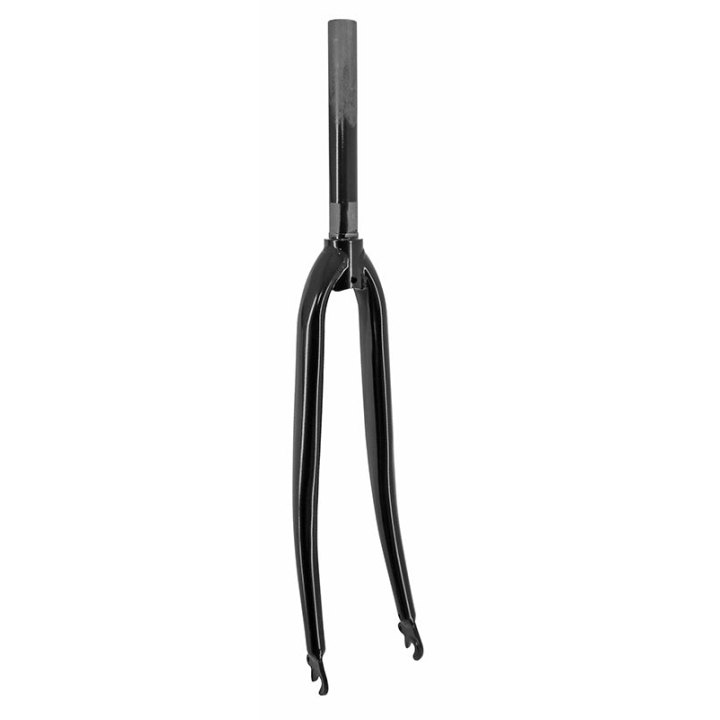 Fourche Route 700C Acier Noir Pivot Lisse 1"-22.2 Intérieur (Cone 26.4)