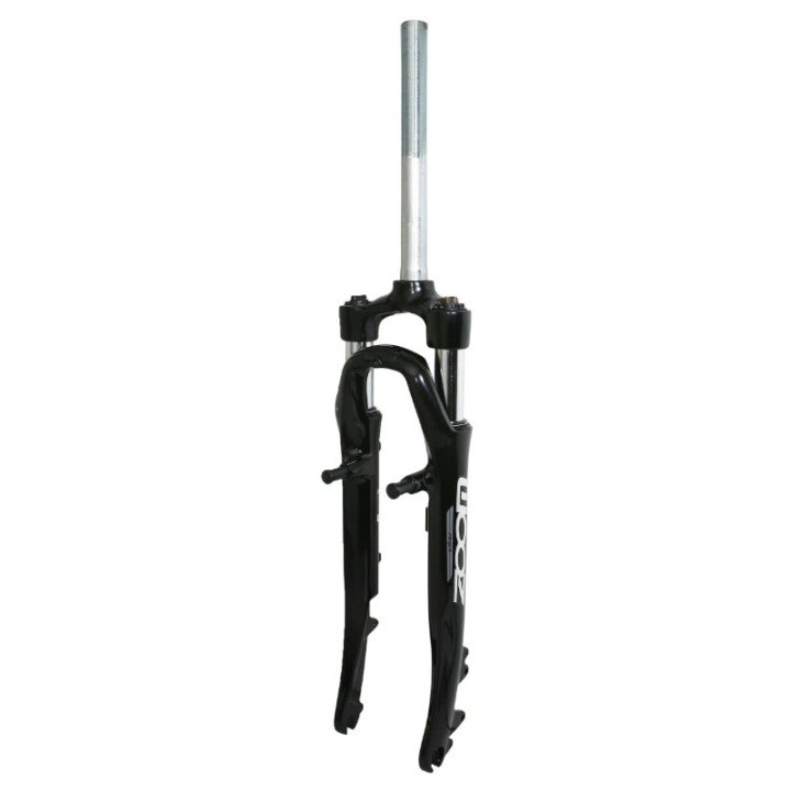 Fourche VTC 28 " 700X35 Zoom 730 Alu Ressort Noir Deb. 50 mm Pivot (240-75) Filete 1"1-8-28,6 Compatible V-Brake-Disque