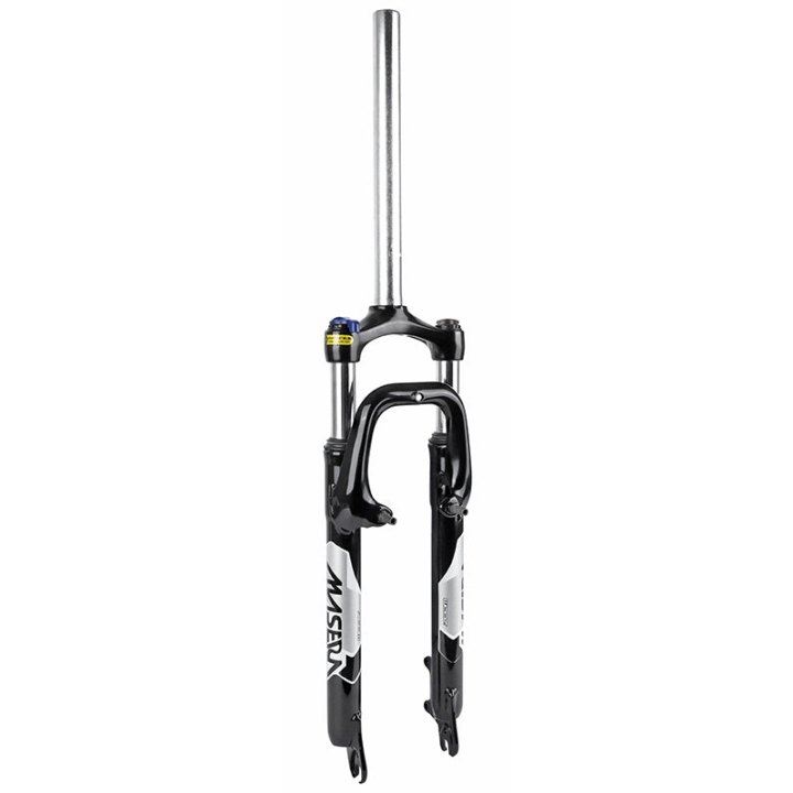 Fourche VTT 27.5 " Zoom 386Mlo A Ressort Noir Réglable-Blocable Deb. 60 mm Pivot Lisse 296 mm 1''1-8-28,6 Extérieur Compatible V-Brake-Disque