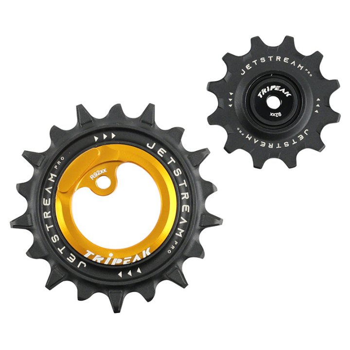 Galet Dérailleur Aopw Tripeak 12-18 Dents Céramique 12X2V. Shimano Dura-Ace R9200 Or (Jeu De 2) (Garantie 4 Ans)