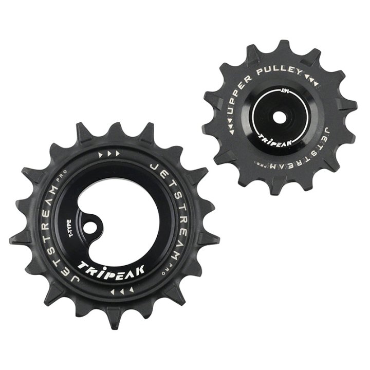 Galet Dérailleur Aopw Tripeak 14-18 Dents Céramique 12X1V. Sram T Type Noir (Jeu De 2) (Garantie 4 Ans)
