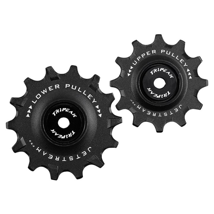 Galet Dérailleur Route Tripeak 12-14 Dents Céramique 11V. Shimano Dura-Ace R9100 - Ultegra R8000 -105 R7000 Noir (Blister De 2)