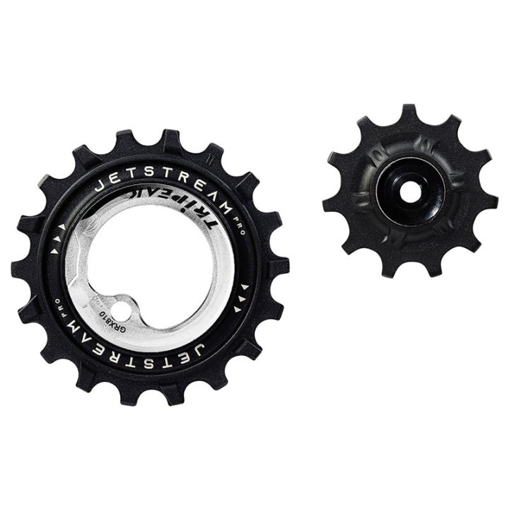 Galet Dérailleur Aopw Tripeak 11-18 Dents Céramique 12-11X2V. Shimano Grx Rx810 - 815 - 820 Argent (Jeu De 2) (Garantie 4 Ans)
