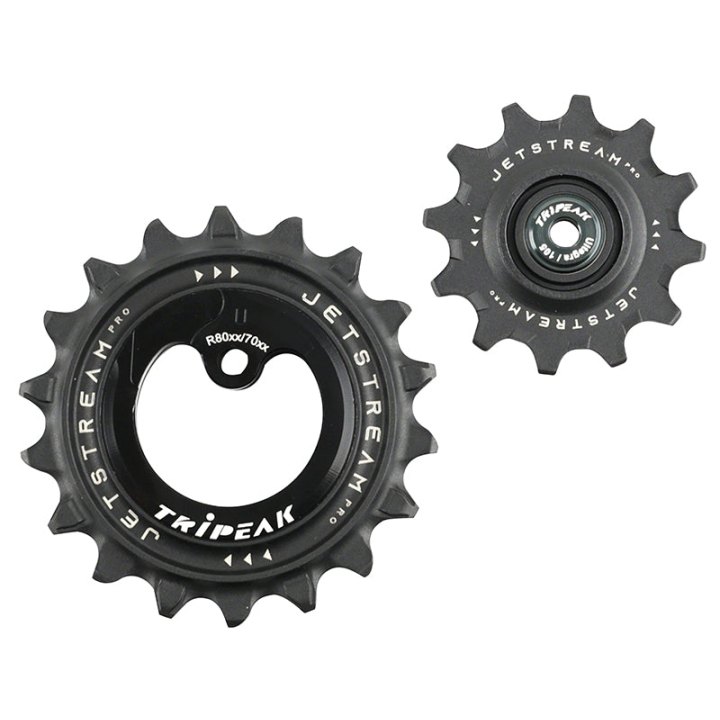 Galet Dérailleur Aopw Tripeak 12-18 Dents Céramique 11X2V. Shimano Ultegra R8000Gs - 105 R7000Gs Noir (Jeu De 2) (Garantie 4 Ans)