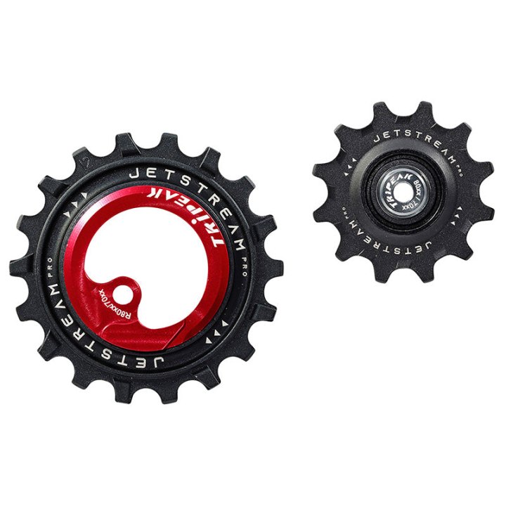 Galet Dérailleur Aopw Tripeak 12-18 Dents Céramique 12X2V. Sram Axs Force-Rival D1-D2 Rouge -2023 (Jeu De 2) (Garantie 4 Ans)
