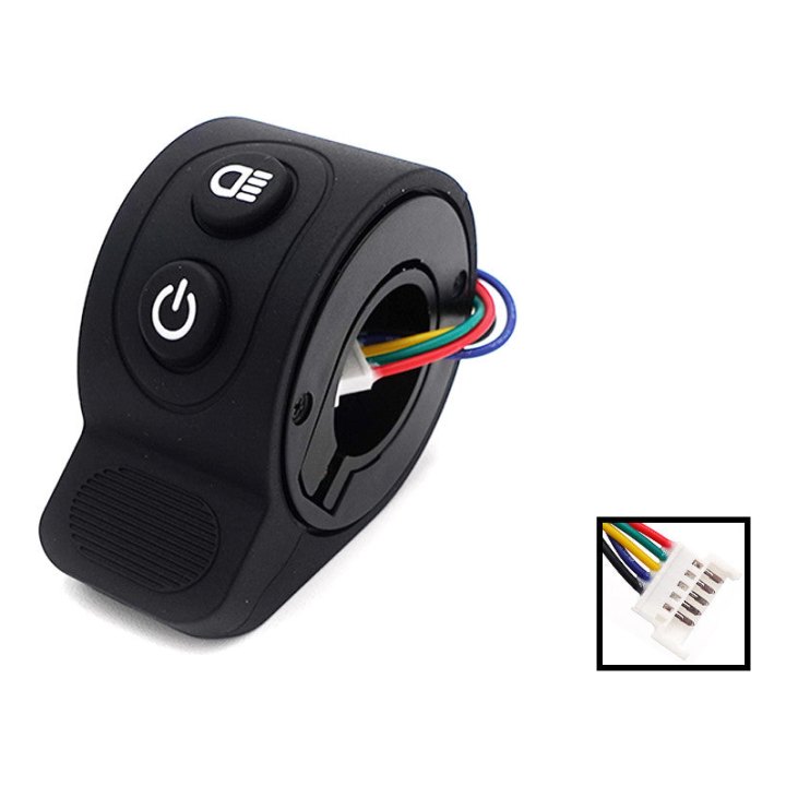 Gachette Accelerateur bouton ON/OFF + lumieres
