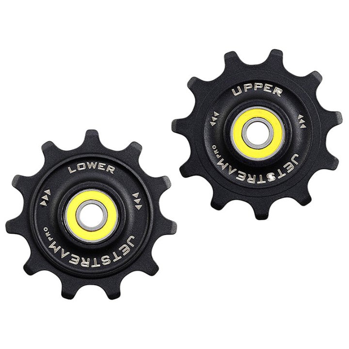 Galet Dérailleur Route Tripeak 11-11 Dents Céramique 12V. Shimano Dura-Ace R9200 - Ultegra R8100 - 105 R7100 Noir (Blister De 2)