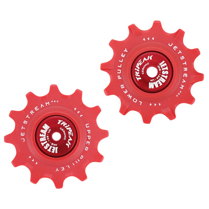 Galet Dérailleur Route Tripeak 12-12 Dents Céramique 12V. Sram Etap Axs Rouge (Blister De 2)
