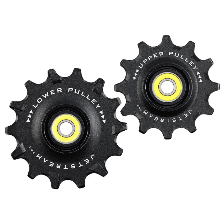 Galet Dérailleur Route Tripeak 12-14 Dents Céramique 12V. Shimano Dura-Ace R9200 - Ultegra R8100 - 105 R7100 Noir (Blister De 2)