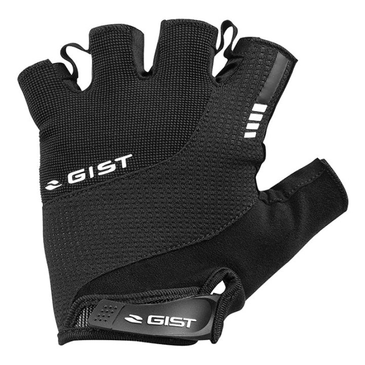 Gants Vélo Court Gist Kontrol Été Noir XL (Paire Sur Carte) Avec Velcro