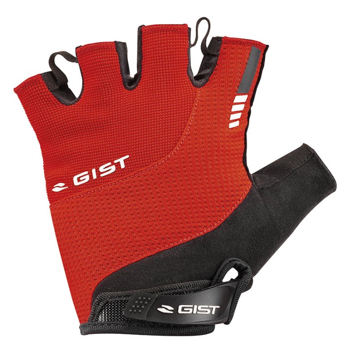Gants Vélo Court Gist Kontrol Été Rouge M (Paire Sur Carte) Avec Velcro